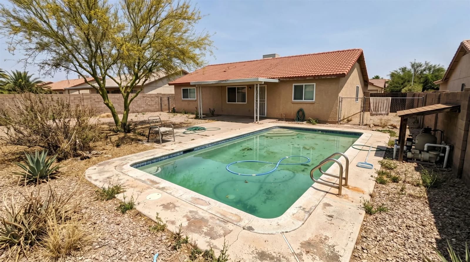 Before pool removal in Phoenix