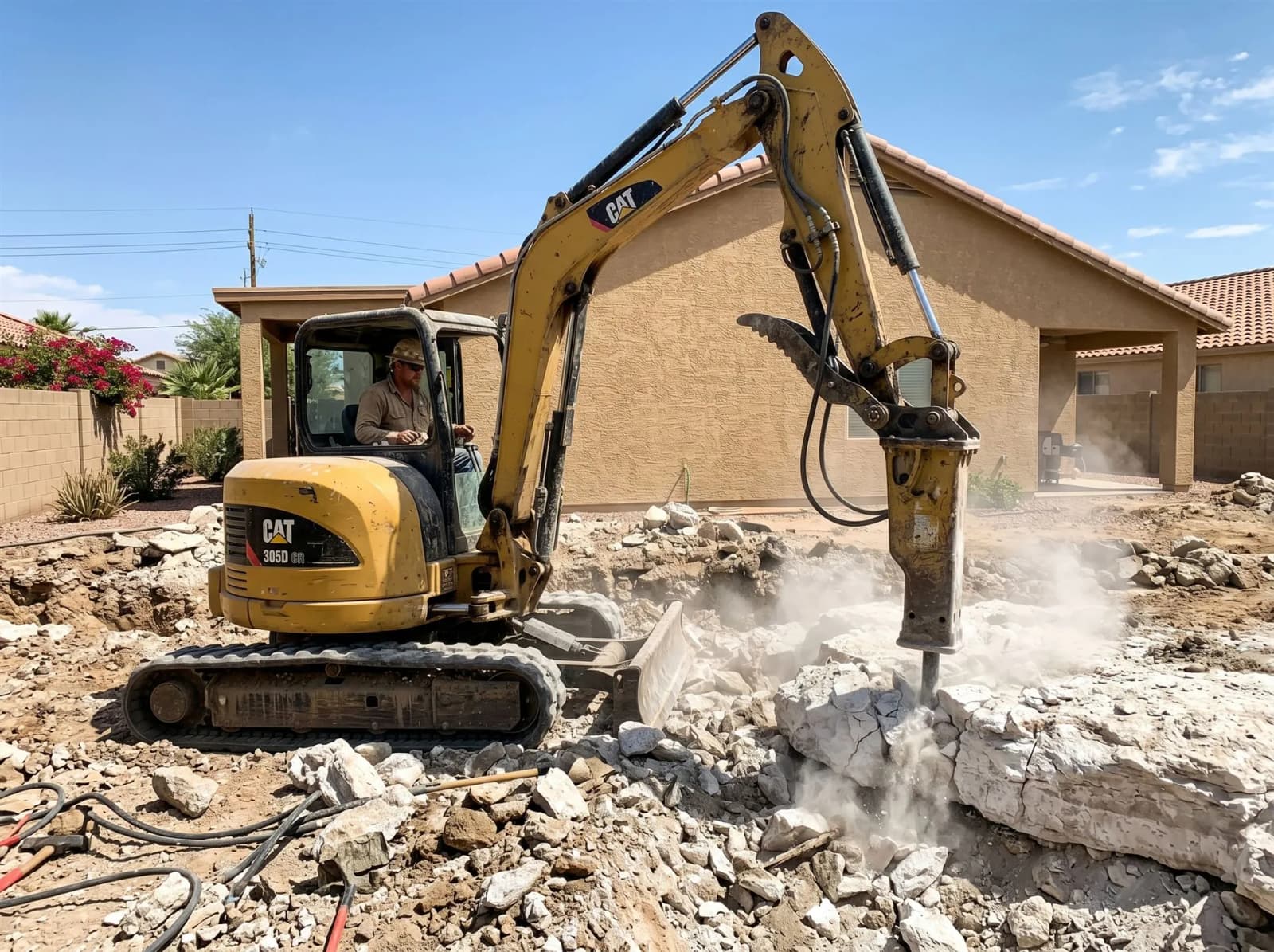 Phoenix pool removal — Phase 1: Site Prep