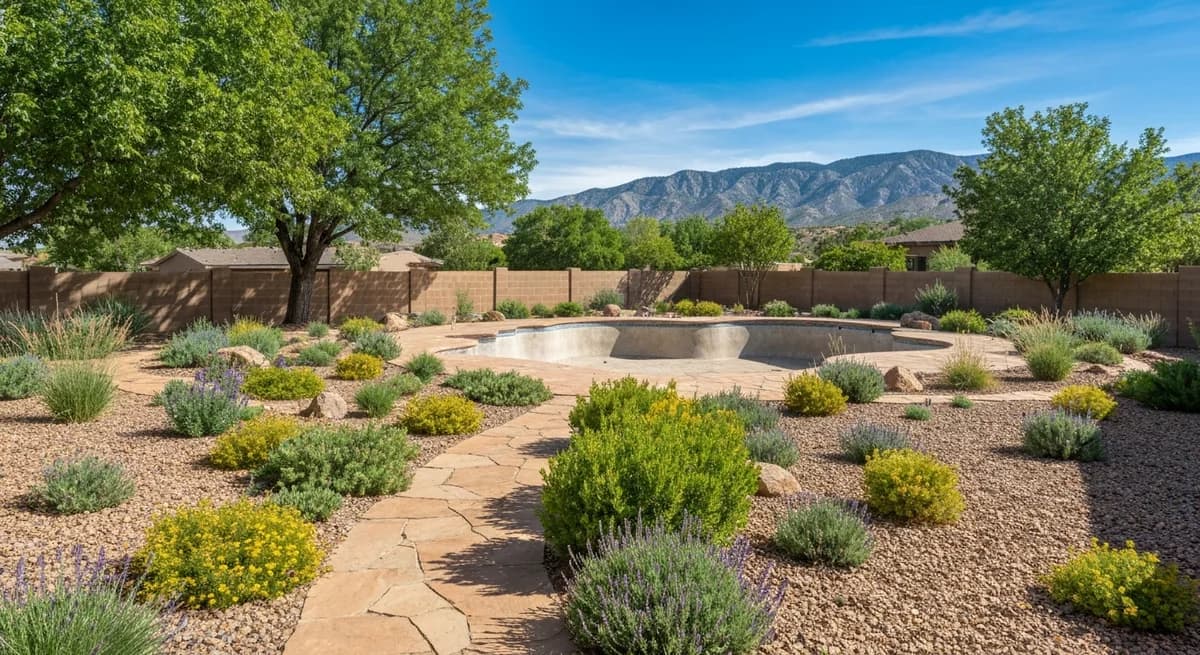 After pool removal in Albuquerque