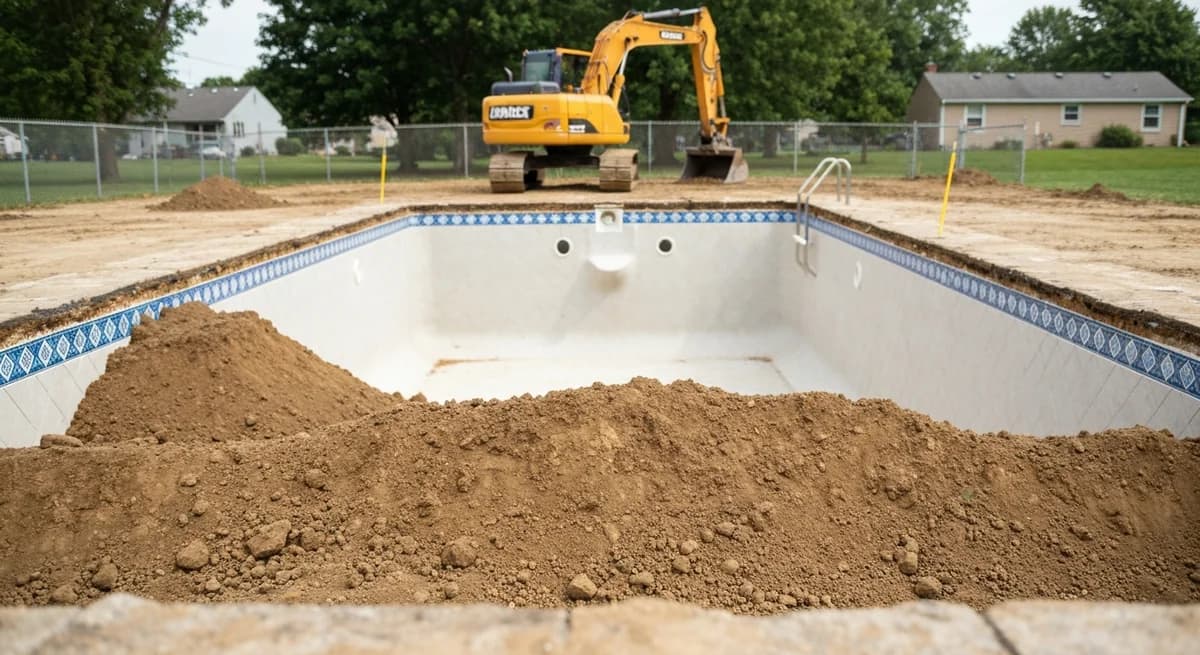 Columbus pool removal — Phase 2: Extraction