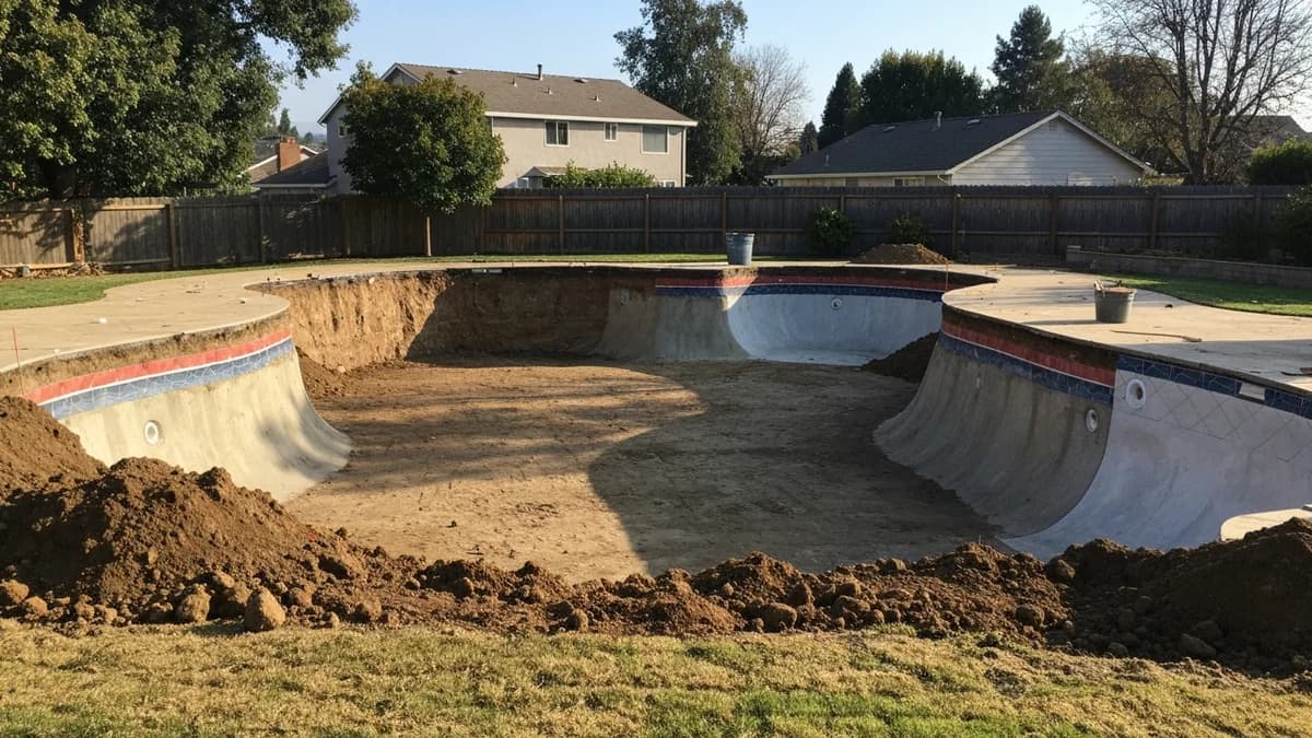 Concord pool removal — Phase 2: Extraction