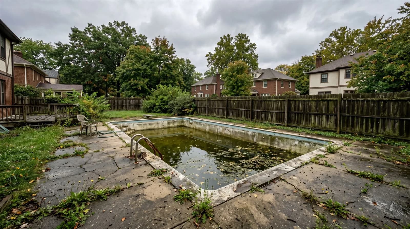 Before pool removal in Indianapolis