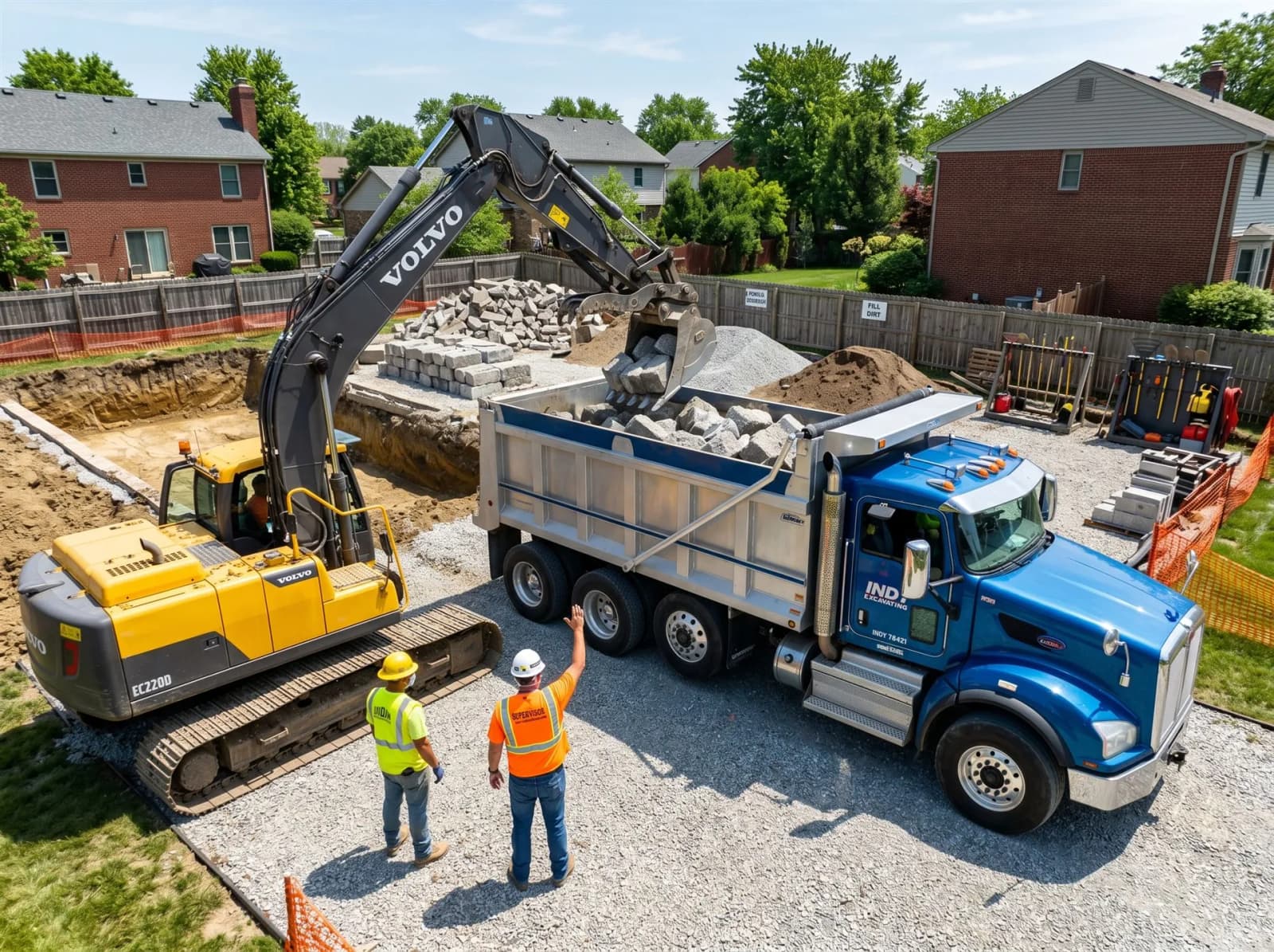 Indianapolis pool removal — Phase 2: Extraction