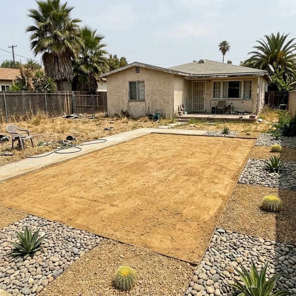 After pool removal in Los Angeles
