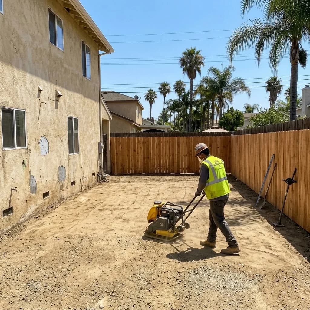 Los Angeles pool removal — Phase 3: Backfill