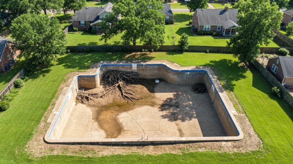 Memphis pool removal — Phase 1: Site Prep