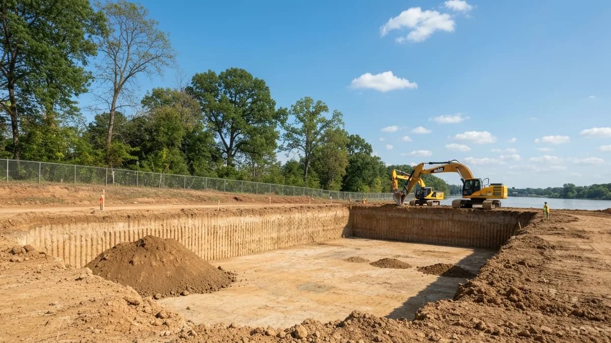 Memphis pool removal — Phase 2: Extraction