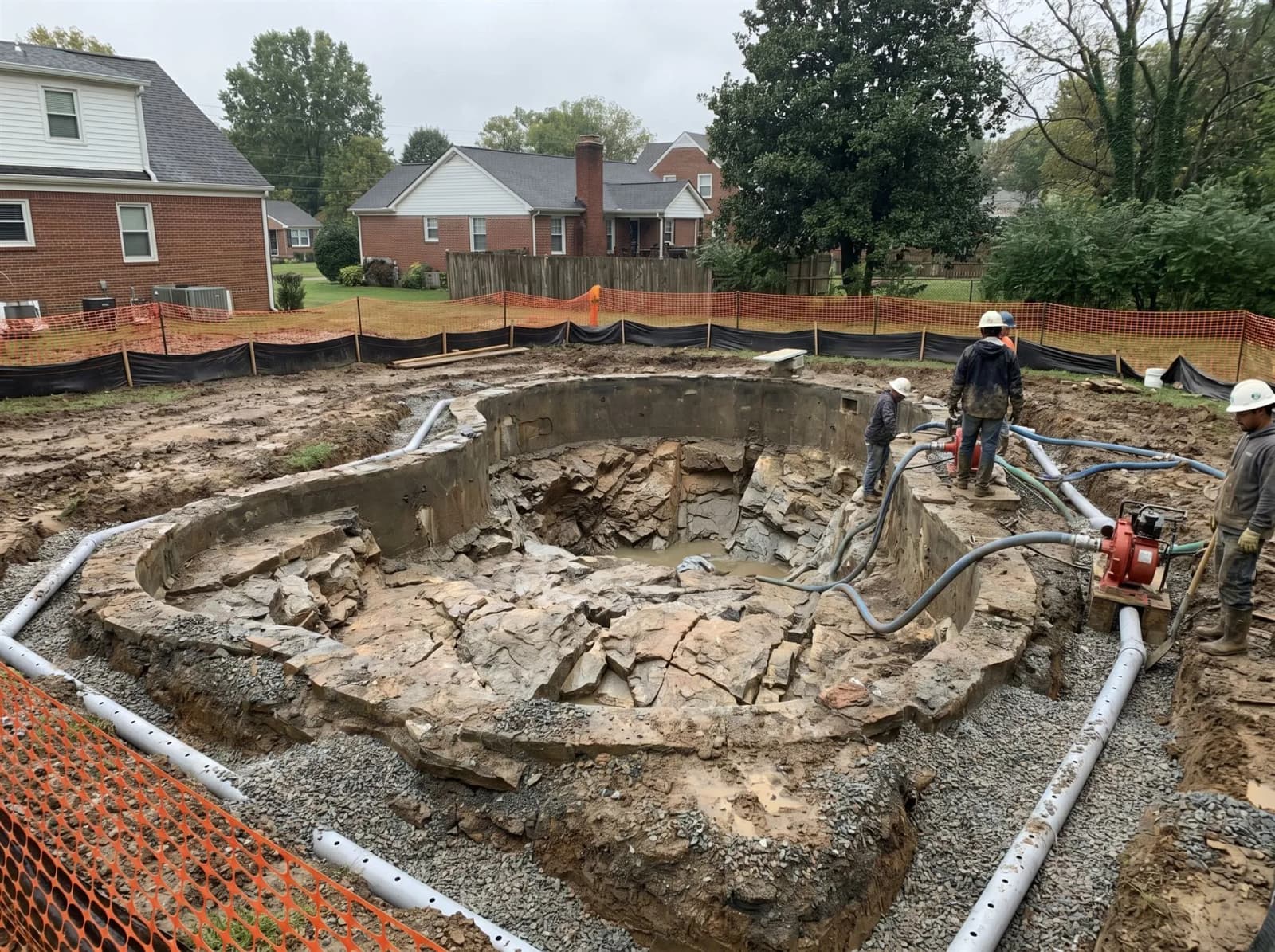 Nashville pool removal — Phase 2: Extraction