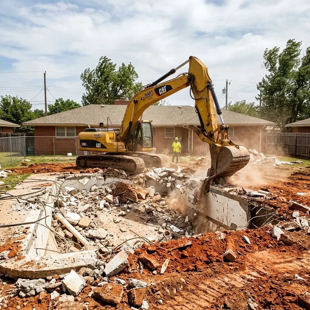 Oklahoma City pool removal — Phase 1: Site Prep