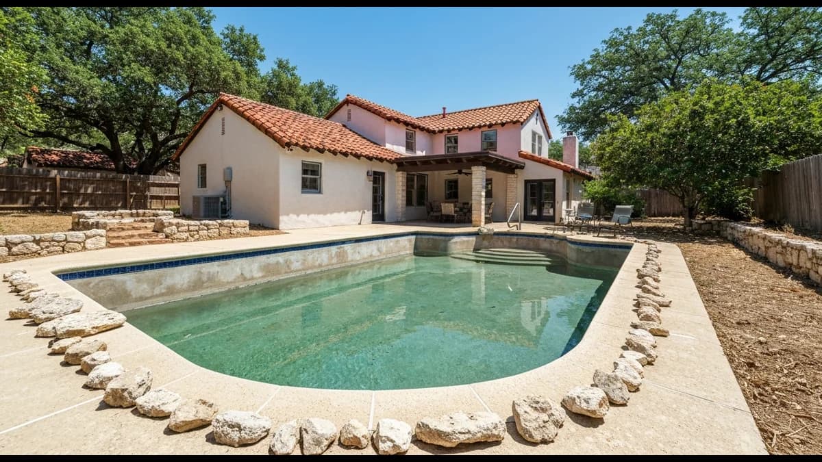 Before pool removal in San Antonio
