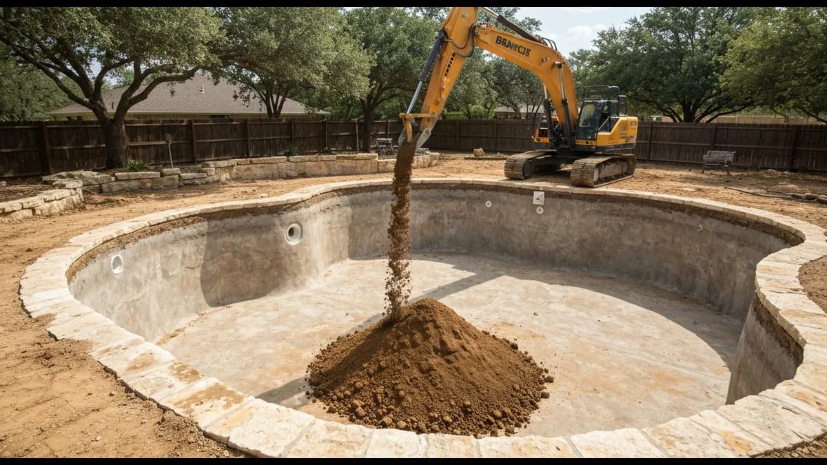 San Antonio pool removal — Phase 2: Extraction