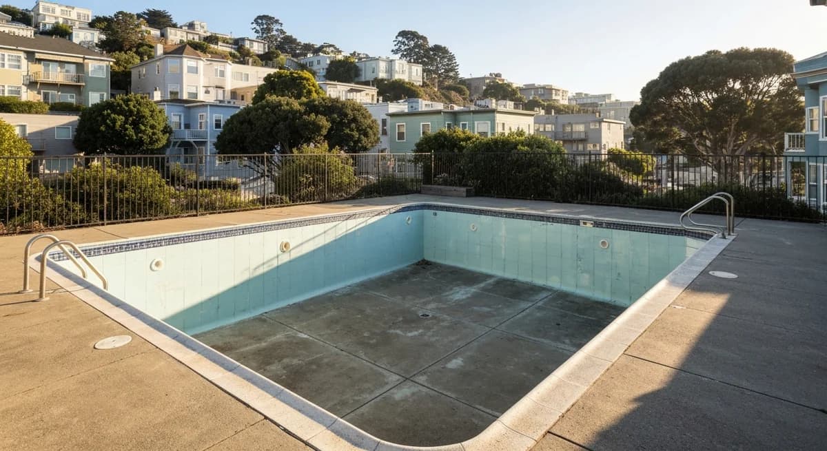 Before pool removal in San Francisco