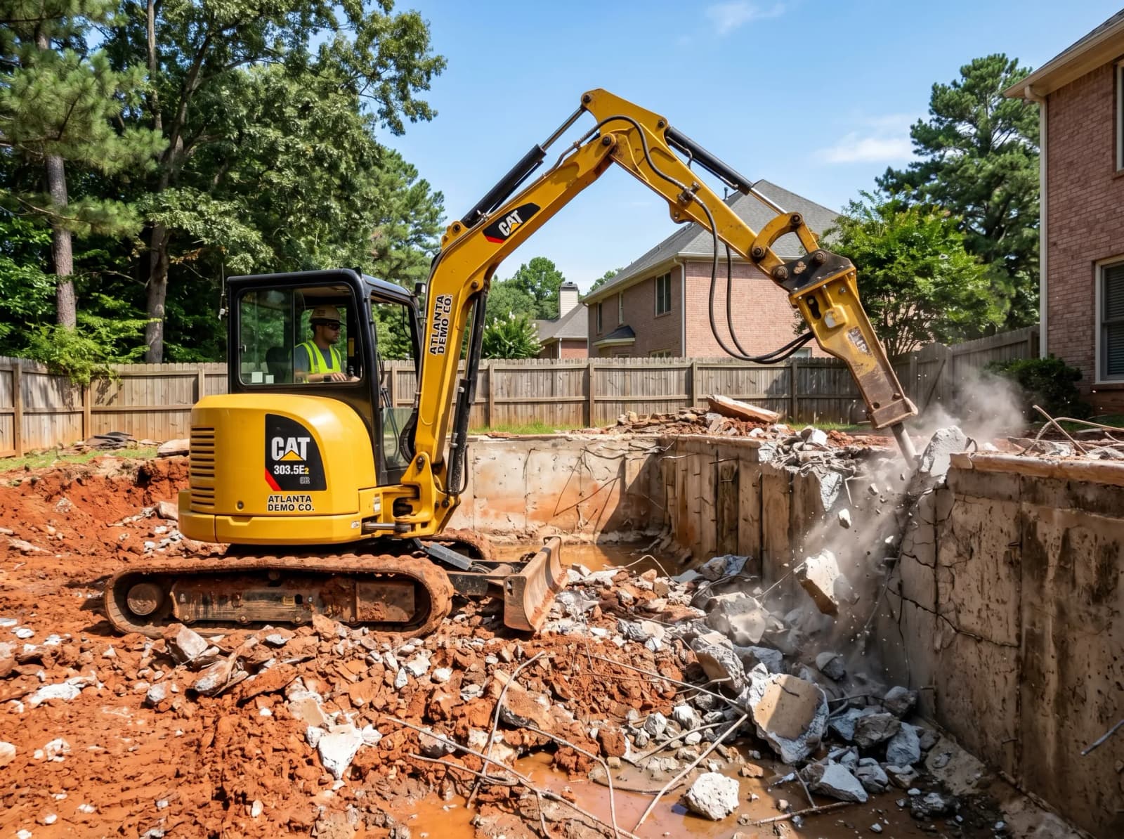 Sandy Springs pool removal — Phase 1: Site Prep