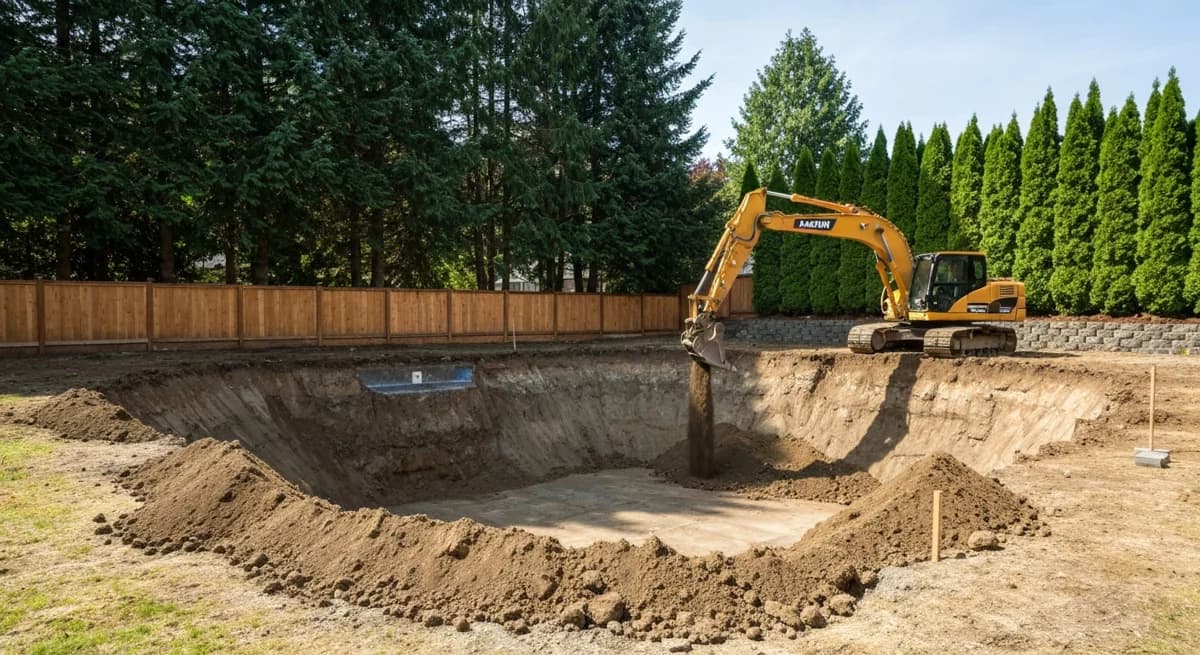 Seattle pool removal — Phase 2: Extraction